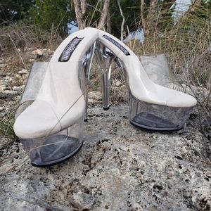 6" platform dance heels